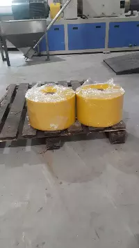 ПВХ завеса рулон полупрозрачная желтая 2x200 (50м)